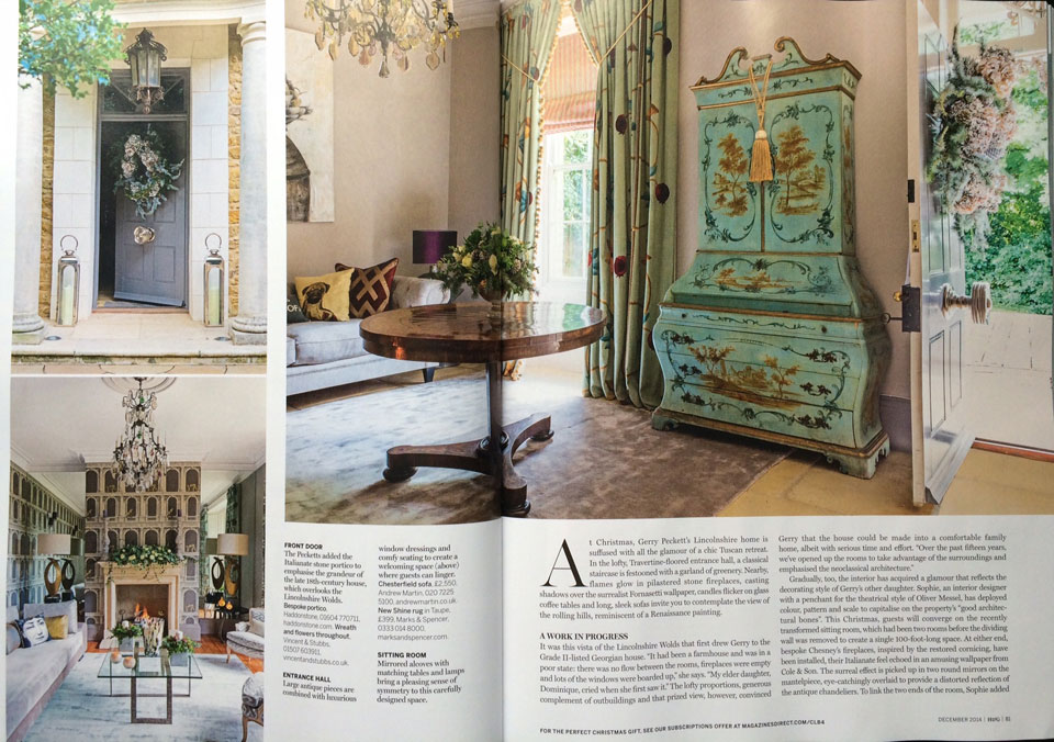 Sophie Peckett Design feature in Homes and Gardens Magazine