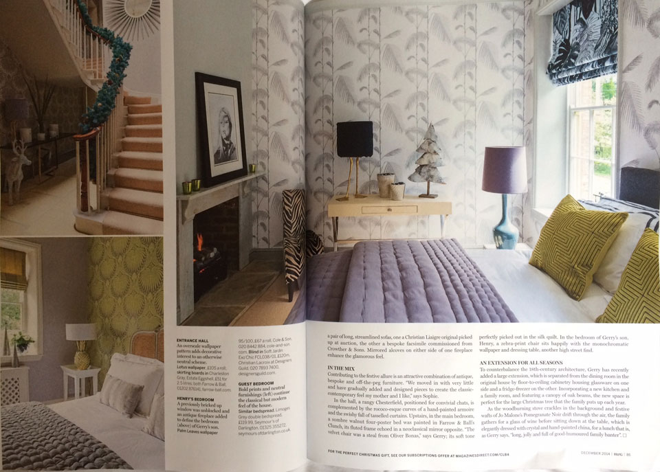 Sophie Peckett Design feature in Homes and Gardens Magazine