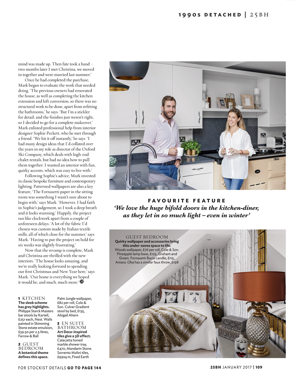 25 Beautiful Homes, Designer Sophie Peckett